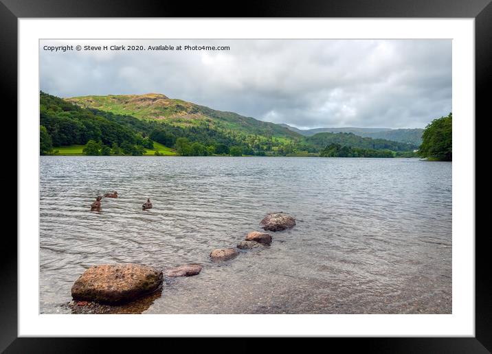 Grasmere - The Lake District Framed Mounted Print by Steve H Clark