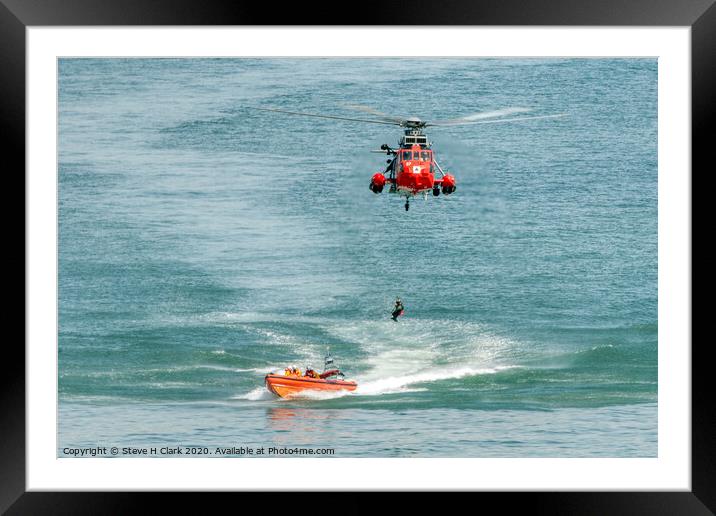 Air Sea Rescue Framed Mounted Print by Steve H Clark
