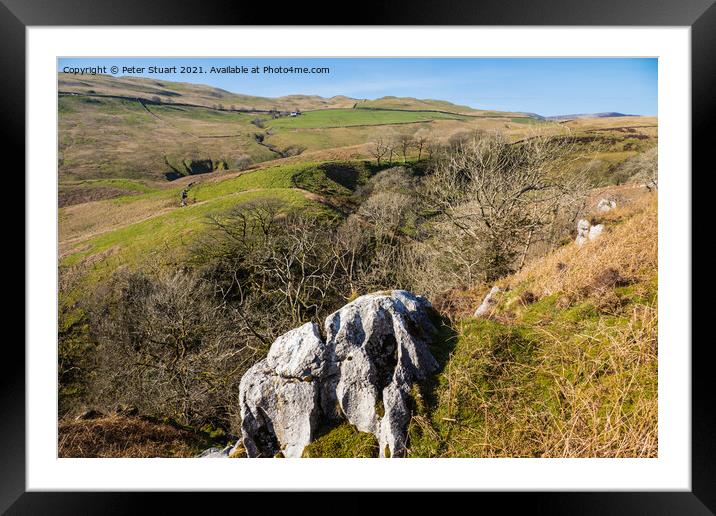 Ease Gill and Leck Beck  Hill Walk Framed Mounted Print by Peter Stuart