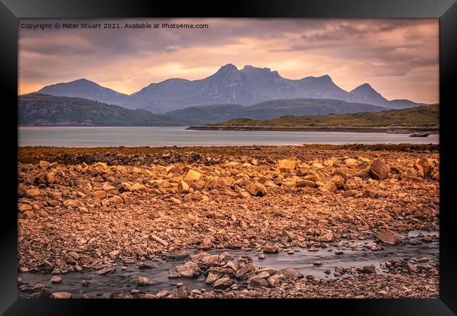 Ben Loyal from the Kyle of Tongue Framed Print by Peter Stuart