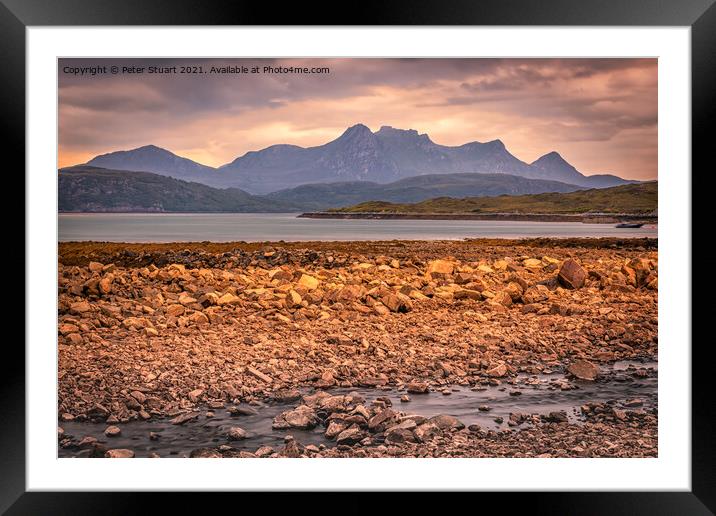 Ben Loyal from the Kyle of Tongue Framed Mounted Print by Peter Stuart