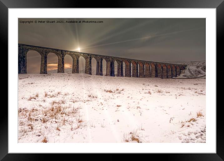Ribblehead Viaduct Yorkshire Dales Framed Mounted Print by Peter Stuart
