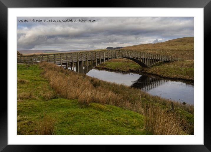 Hill walking around Horton in Ribblesdale in the Yorkshire Dales Framed Mounted Print by Peter Stuart