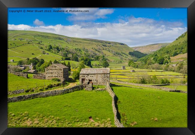 On the Coast to Coast long distance footpath walk  Framed Print by Peter Stuart