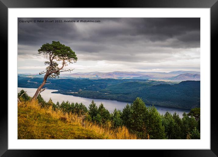Viewpoint  on the Great Glen Way near to Invermoritson in the Sc Framed Mounted Print by Peter Stuart