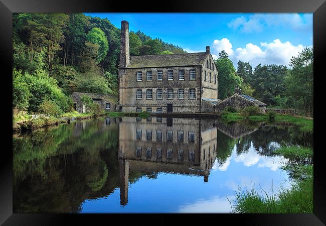  Mill on the :Pond Framed Print by Peter Stuart
