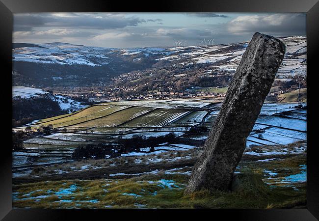 Withens Gate to Todmorden Framed Print by Peter Stuart