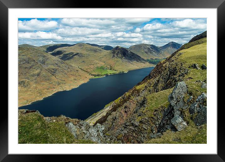  Wastwater from Illgill Framed Mounted Print by Peter Stuart