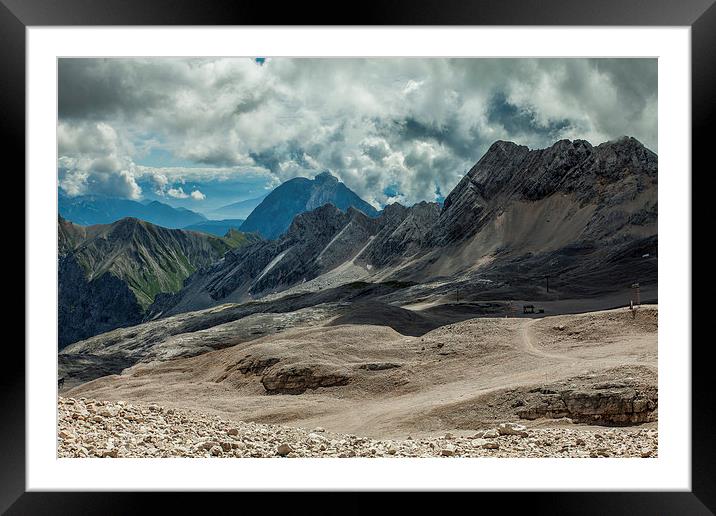  From the Zugspitze Framed Mounted Print by Peter Stuart