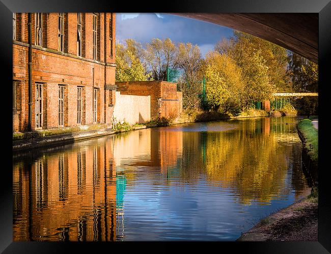  Canal Reflections Framed Print by Peter Stuart
