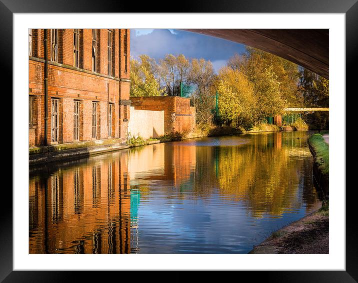  Canal Reflections Framed Mounted Print by Peter Stuart