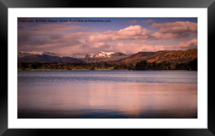 Windermere and the Pikes Framed Mounted Print by Peter Stuart