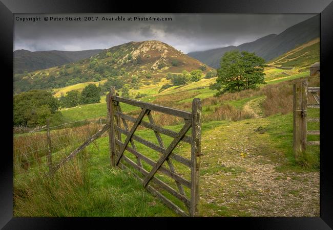 Troutbeck Tongue Framed Print by Peter Stuart
