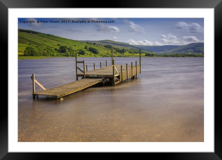 Semer Water near Hawes Framed Mounted Print by Peter Stuart