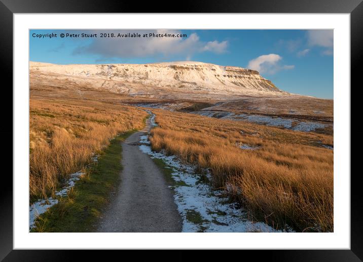 Pen-Y-Ghent, North Yorkshire Framed Mounted Print by Peter Stuart