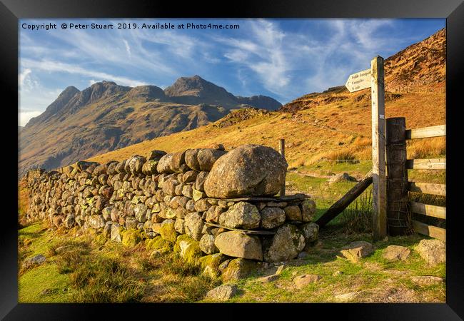 The Langdale Pike Framed Print by Peter Stuart