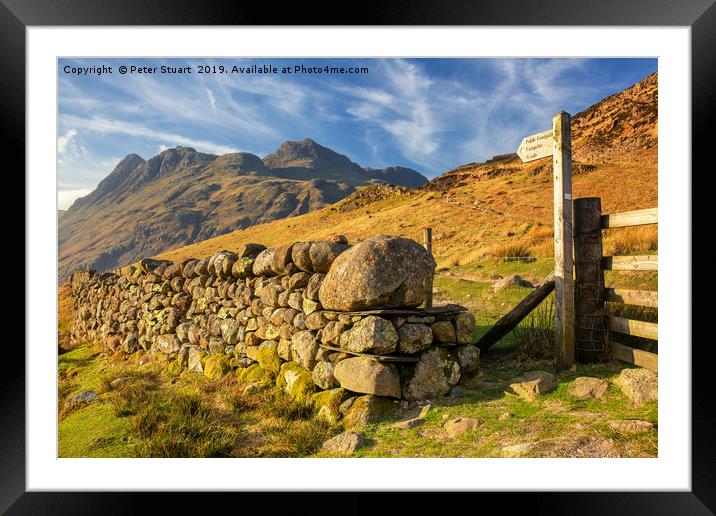 The Langdale Pike Framed Mounted Print by Peter Stuart