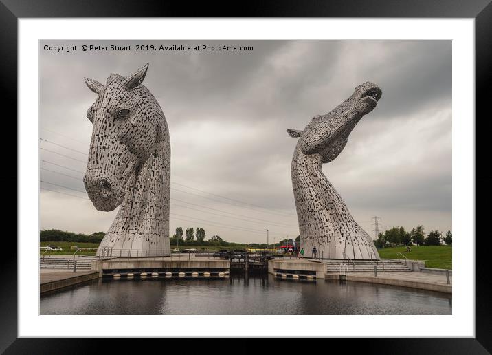 The Falkirk Kelpies Framed Mounted Print by Peter Stuart