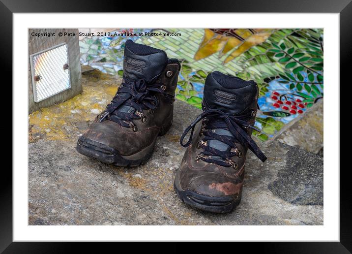 Those Boots were made for walking Framed Mounted Print by Peter Stuart