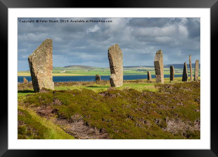 Ring of Brodgar Framed Mounted Print by Peter Stuart