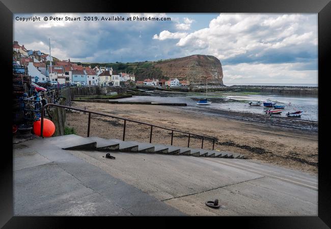 Staithes North Yorkshire Framed Print by Peter Stuart