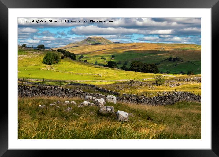 Pen-Y-Ghent Framed Mounted Print by Peter Stuart