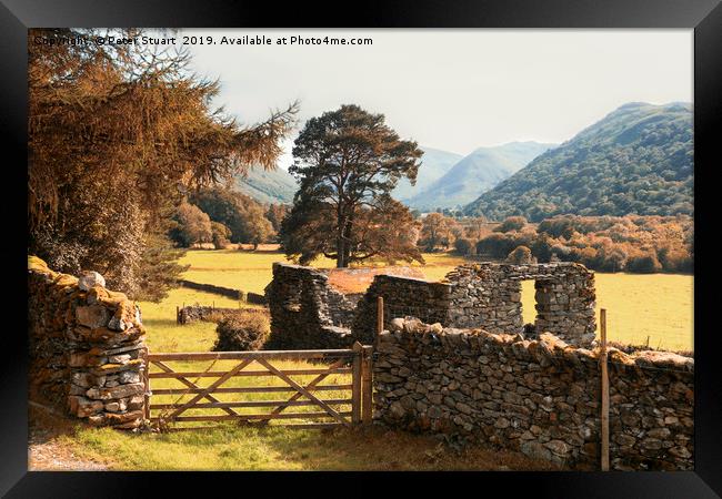 Lake District Hikking in Patterdale Framed Print by Peter Stuart