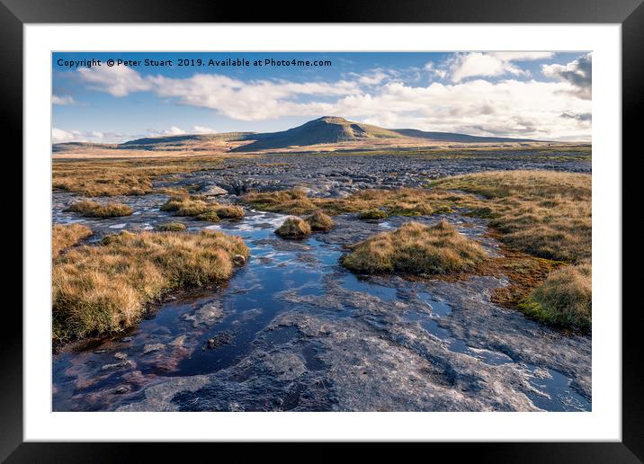 Ingleborough Framed Mounted Print by Peter Stuart