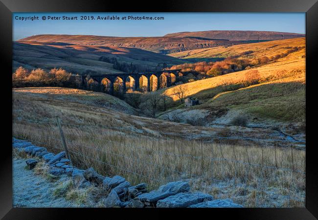 Dent Head Viaduct on the Settle Carlisle Railway Framed Print by Peter Stuart