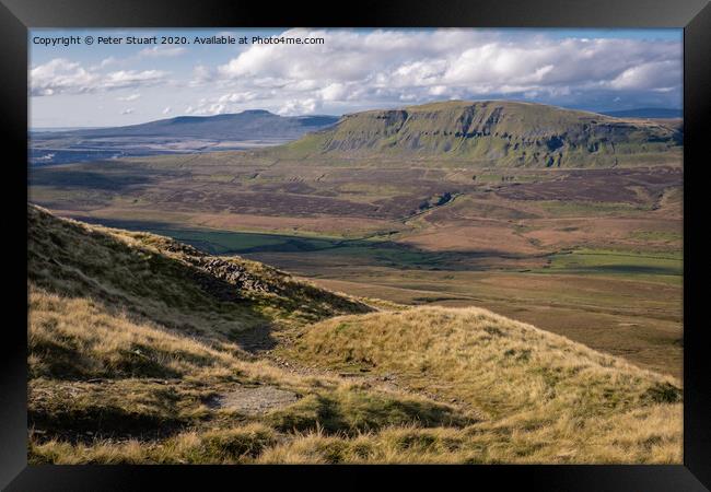 Fountains Fell from Malham Tarn Framed Print by Peter Stuart