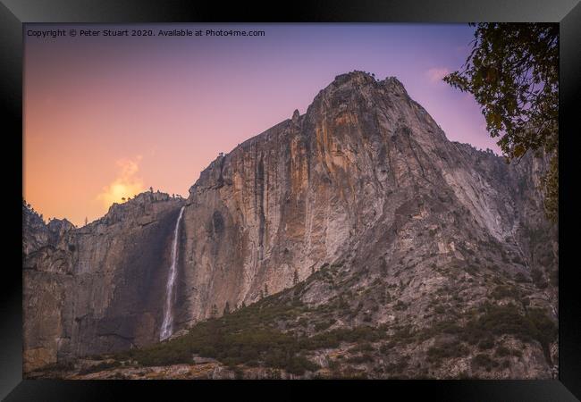 Yosemite Falls Framed Print by Peter Stuart