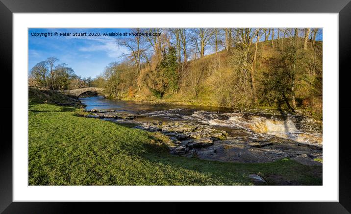 Stainforth Foss above Settle in the Yorkshire Dales Framed Mounted Print by Peter Stuart