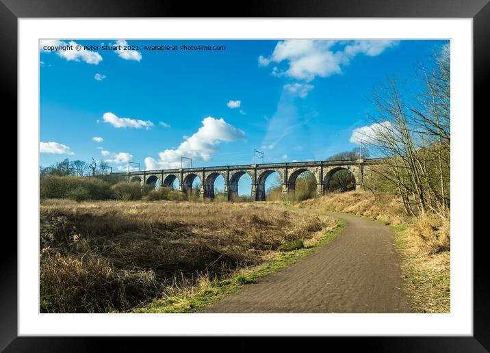 Sankey Valley Viaduct Framed Mounted Print by Peter Stuart