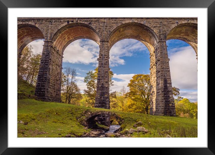 Dent Head Viaduct, North Yorkshire. Framed Mounted Print by Peter Stuart