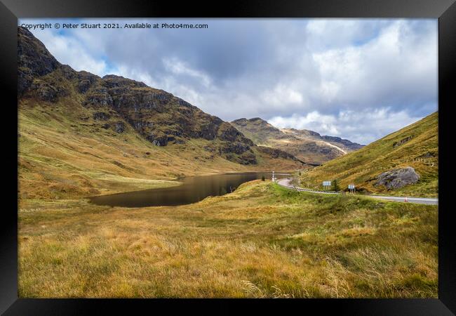 The REST & BE THANKFUL on the A83 Framed Print by Peter Stuart