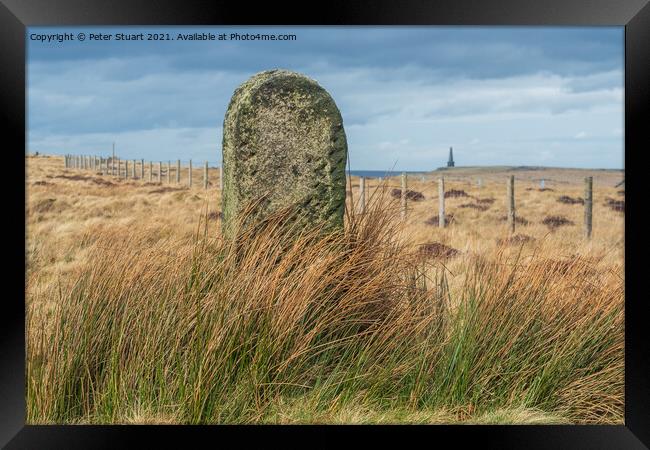 White House to stoodley Pike on the Pennine Way Framed Print by Peter Stuart