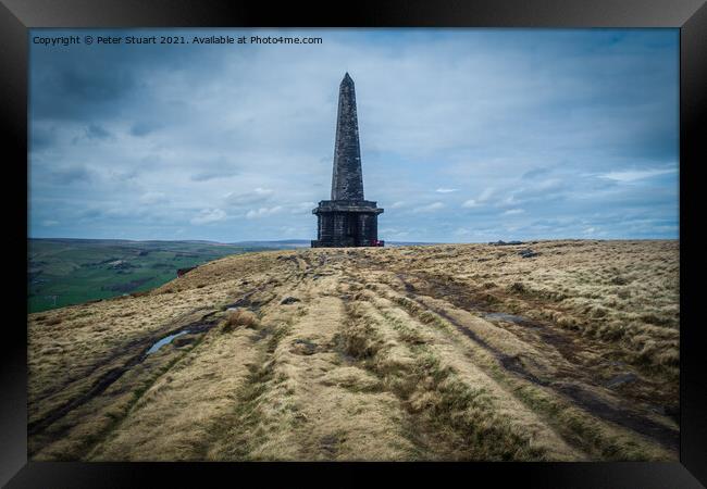 White House to stoodley Pike on the Pennine Way Framed Print by Peter Stuart