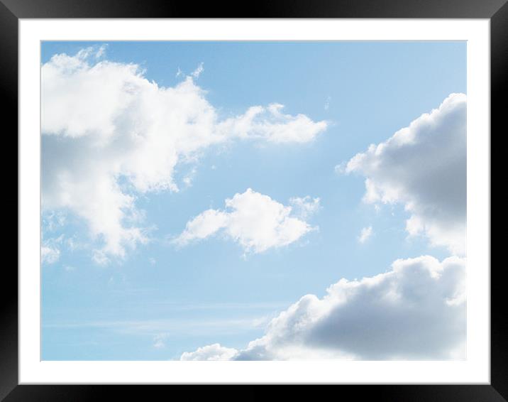 Cloudy Sky Framed Mounted Print by Samantha Daniels