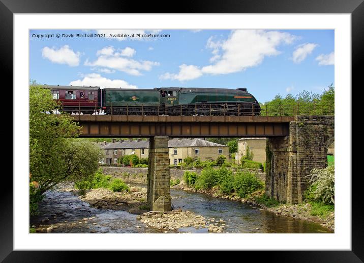 60009 Union Of South Africa crossing Brooksbottom  Framed Mounted Print by David Birchall
