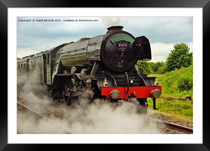 Steam locomotive 60103 Flying Scotsman. Framed Mounted Print by David Birchall