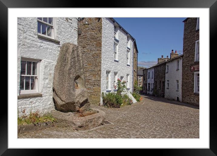 Dent village, Dentdale. Framed Mounted Print by David Birchall