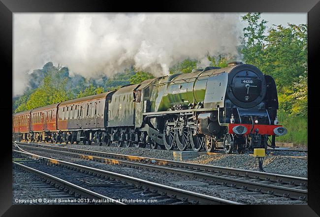 Steam locomotive 46233 Duchess of Sutherland  Framed Print by David Birchall