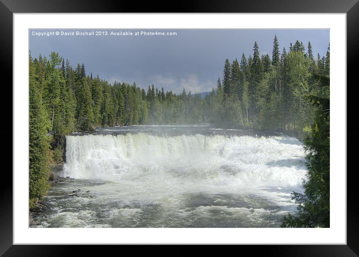 Dawson Falls, Canada Framed Mounted Print by David Birchall