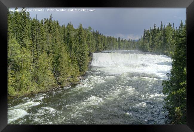 Dawson Falls, Canada Framed Print by David Birchall