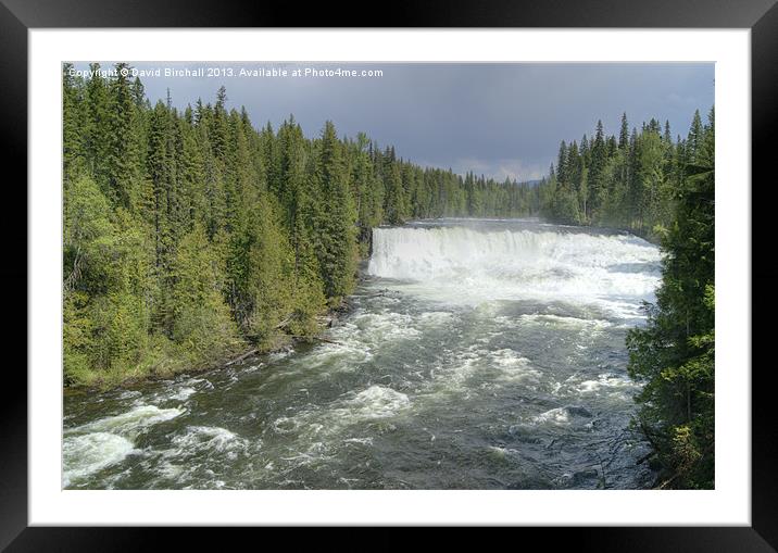 Dawson Falls, Canada Framed Mounted Print by David Birchall