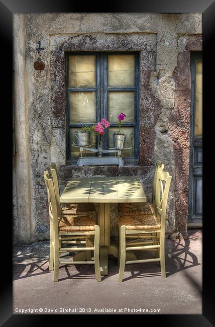 Your Table Awaits Framed Print by David Birchall