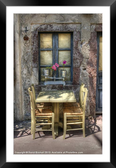 Your Table Awaits Framed Mounted Print by David Birchall