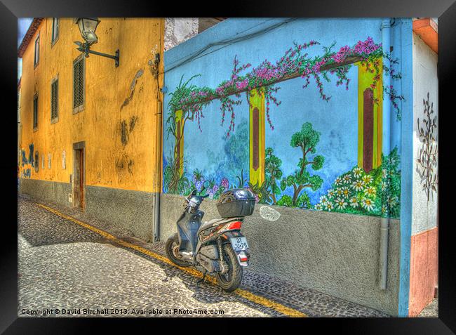 Old Town Funchal Framed Print by David Birchall