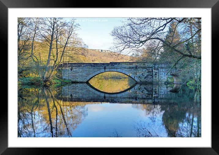Calver Bridge, Derbyshire Framed Mounted Print by David Birchall