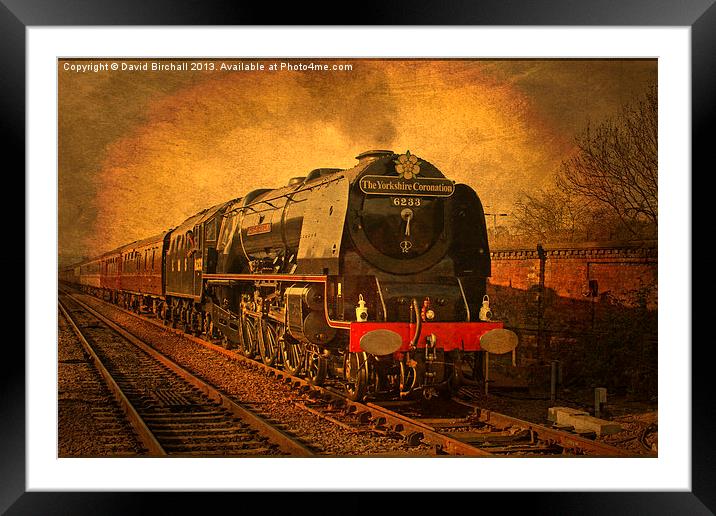 6233 Duchess Of Sutherland Framed Mounted Print by David Birchall